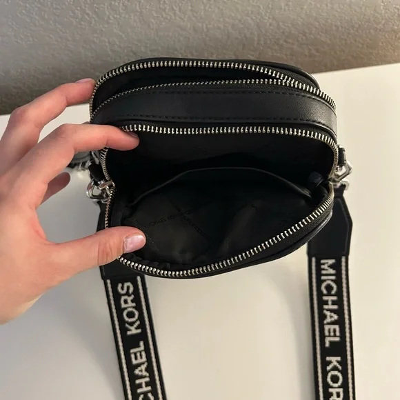 Michael Kors Black Crossbody with Logo Strap - Picture 3 of 6